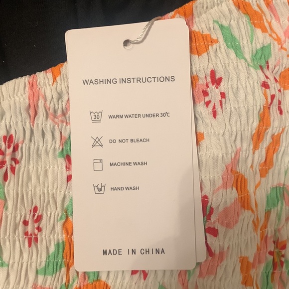 NWT ZESICA One Shoulder Floral Midi Dress - Picture 5 of 5